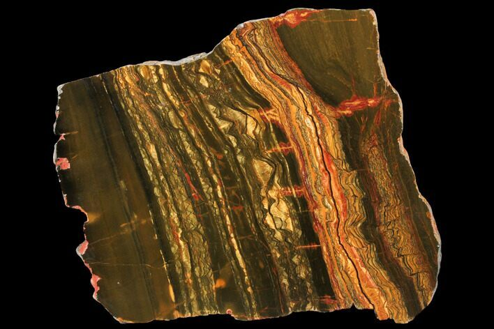 Marra Mamba Tiger's Eye Slab - Mt Brockman ( Billion Years) #133087